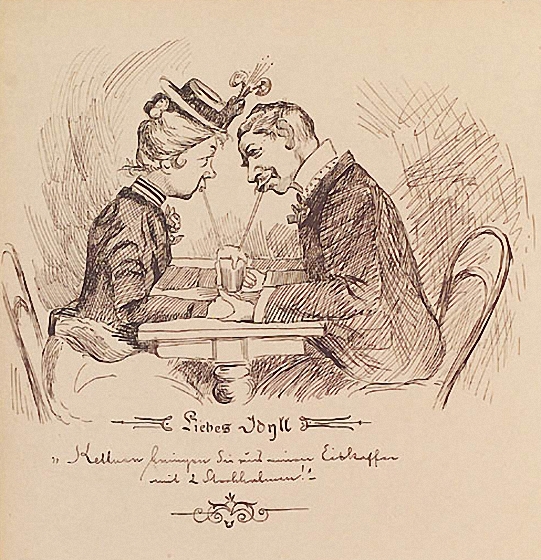 Unknown Artist - A Love Idyll, Austria, Late 19th Century